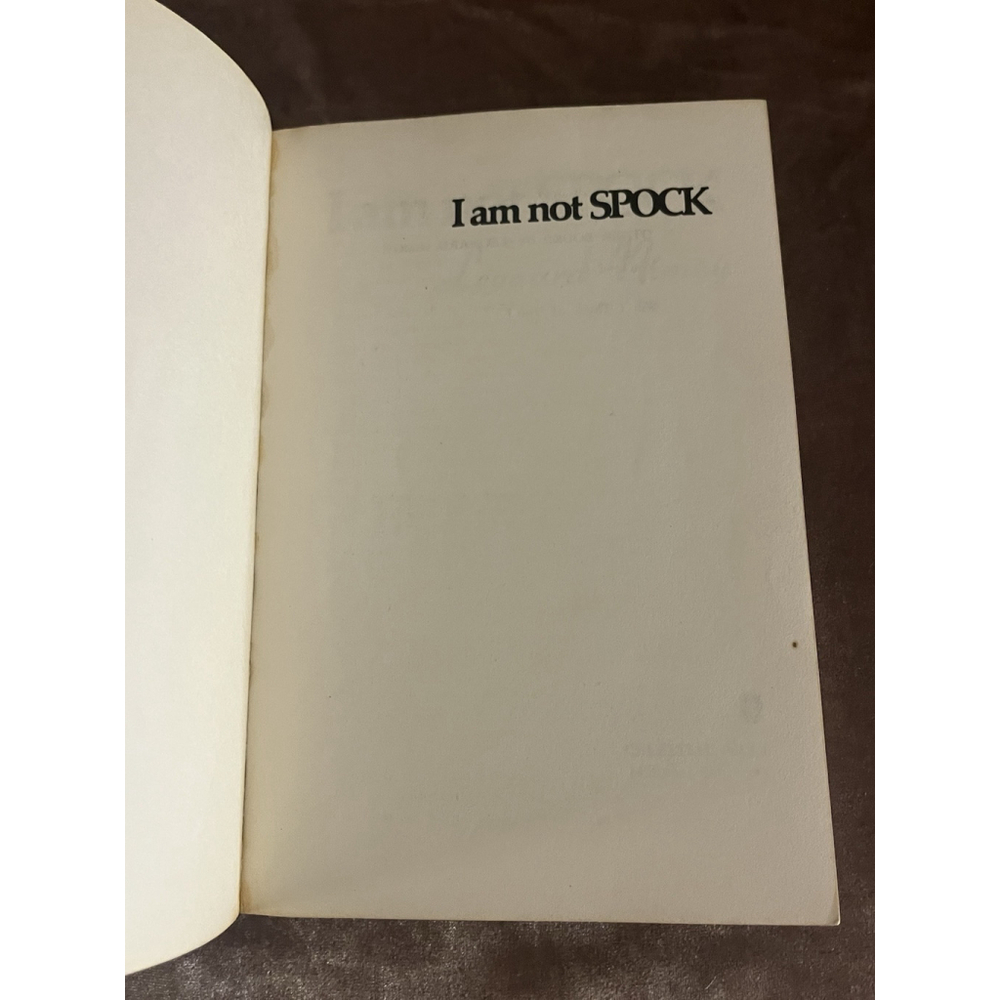 VTG I AM NOT SPOCK Leonard Nimoy 1st printing 1975 Book Star Trek SEE ALL - Picture 8 of 16